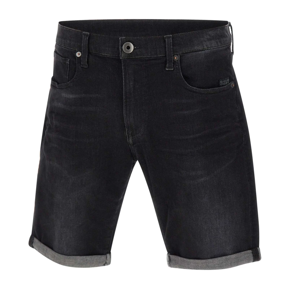 G-Star Men's Black 3301 Slim Denim Shorts - Denim Shorts - W31 - Shorts