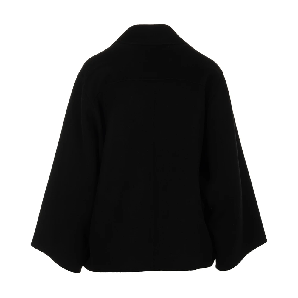 Seventy Zwarte Jas Cappotto Stijl Black Dames