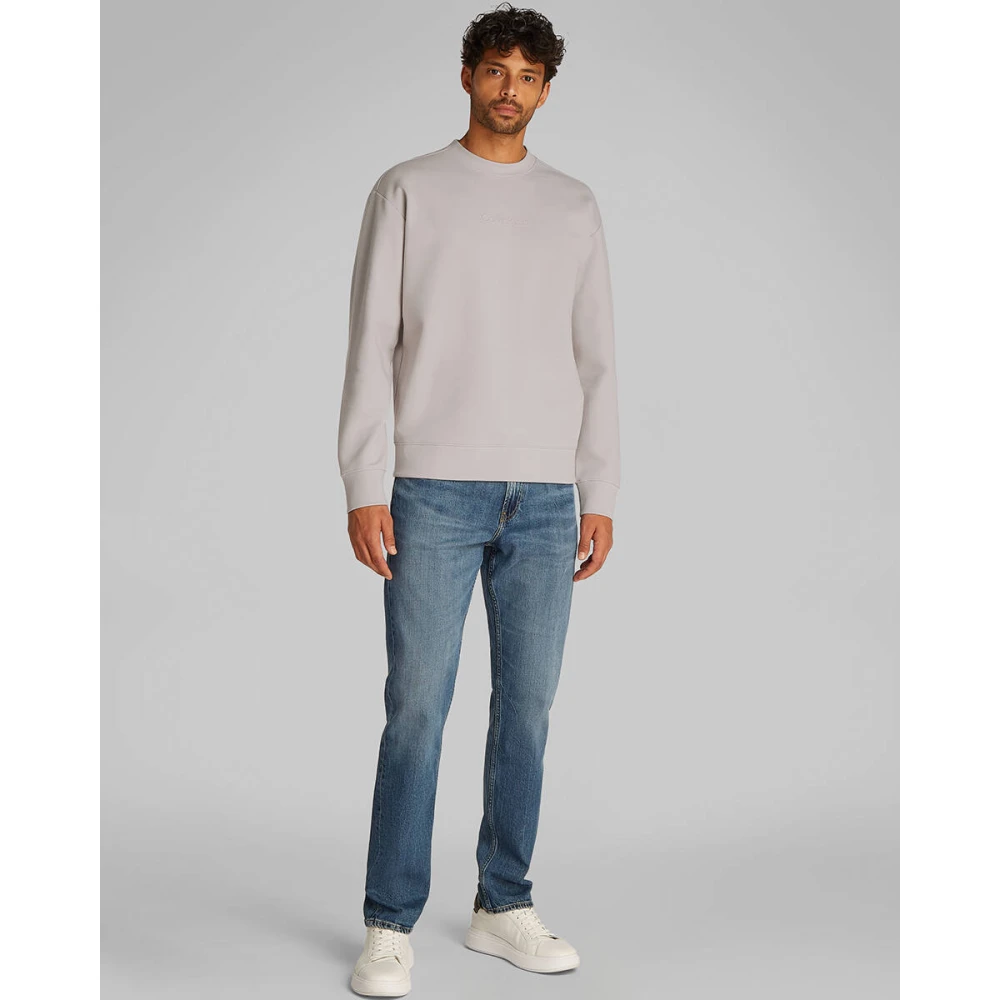 Calvin Klein Tech Interlock Sweatshirt Gray Heren