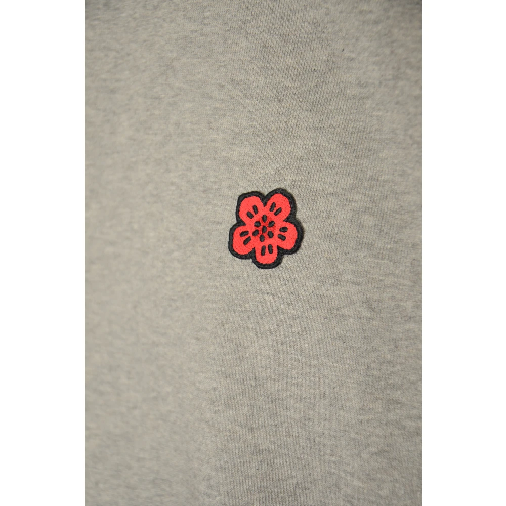 Kenzo Bloemen Klassieke Sweater Gray Heren