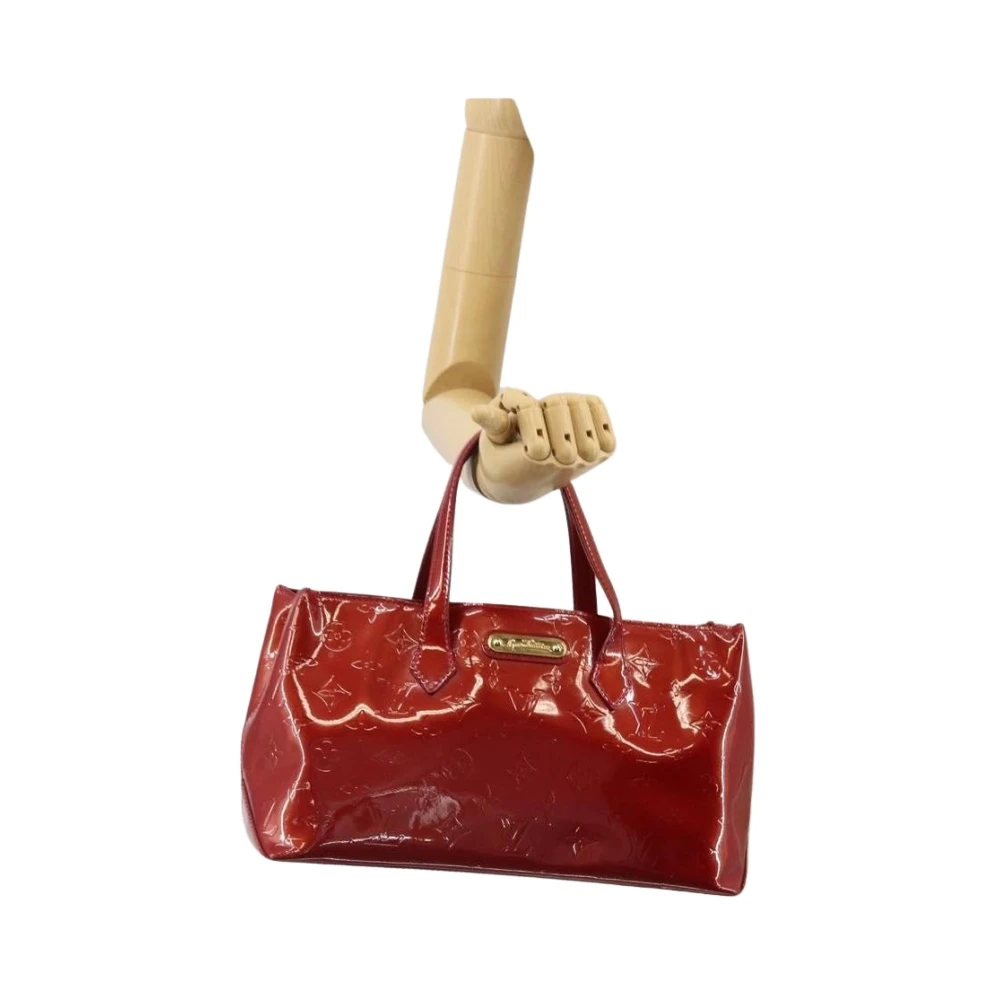 Louis Vuitton Vintage Women's Red Pre-Owned Monogram Vernis Handbag