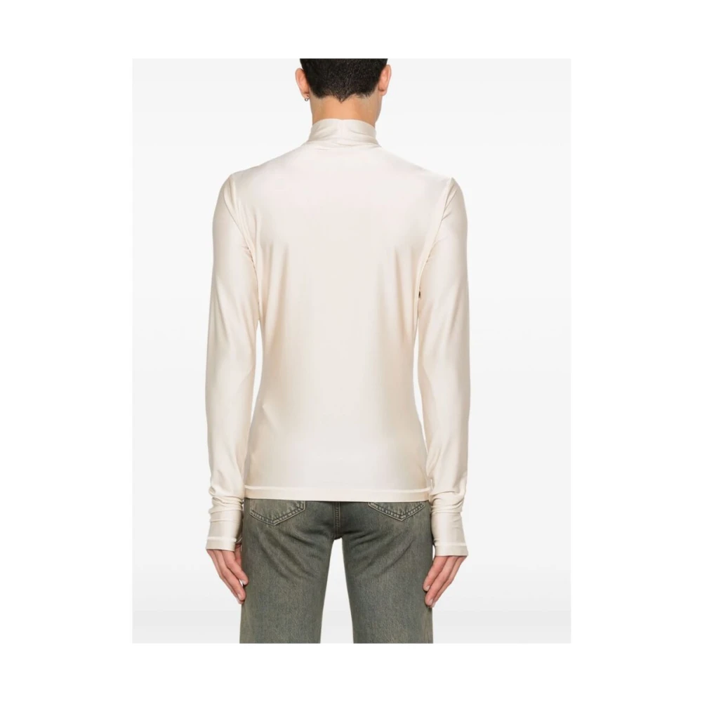 Coperni Beige Hoge Hals Sweater met Logo Beige Heren