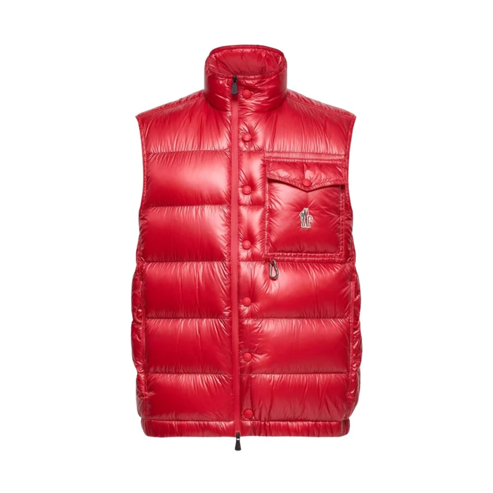 Moncler Men's Red Waistcoats, M, Grenoble Jackets