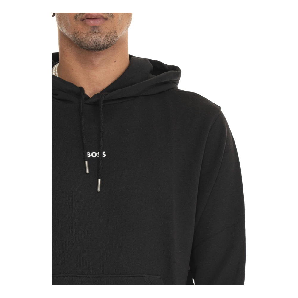 Boss Stijlvolle Sweatshirt voor Alledaags Gebruik Black Heren