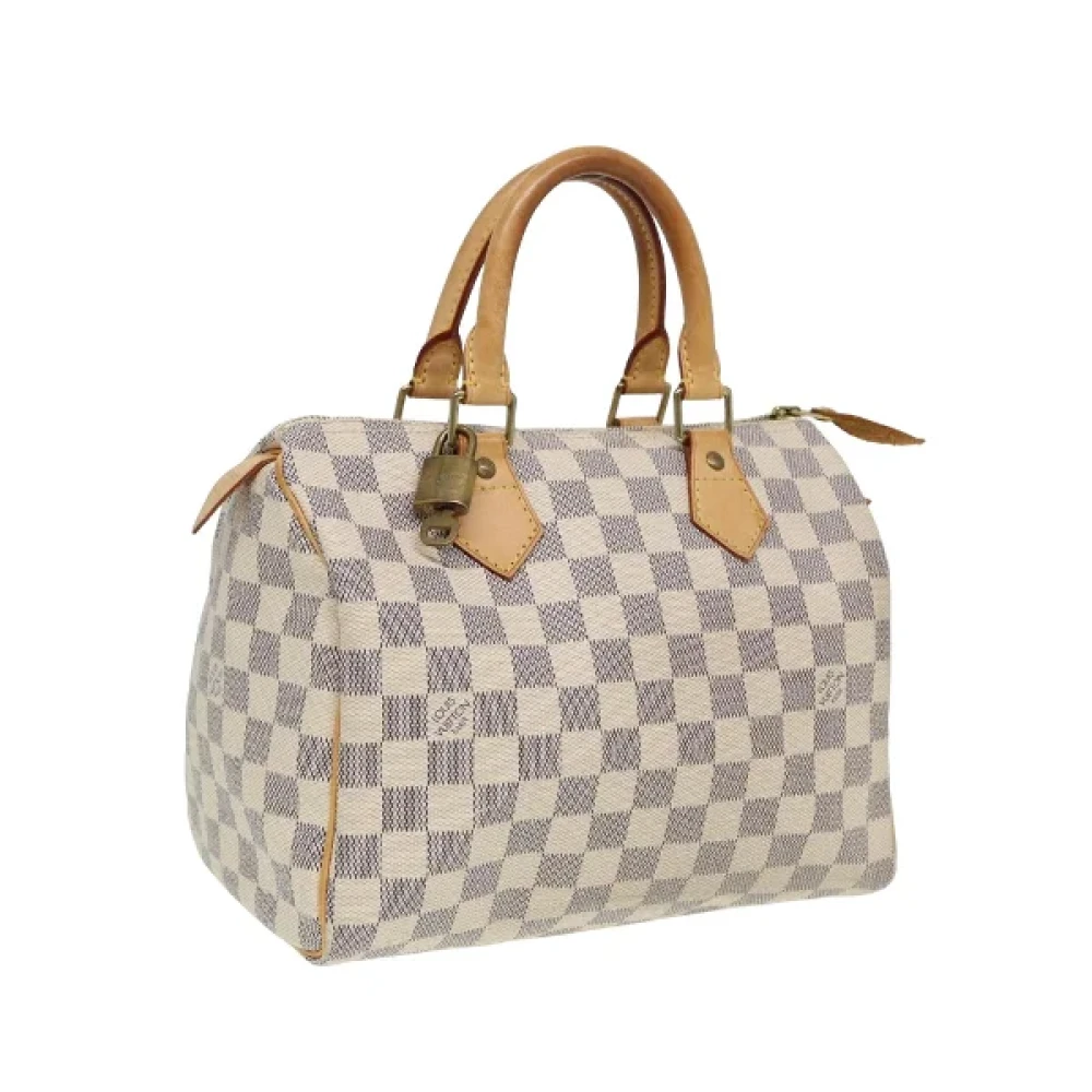 Louis Vuitton Vintage Pre-owned Canvas handbags White Dames