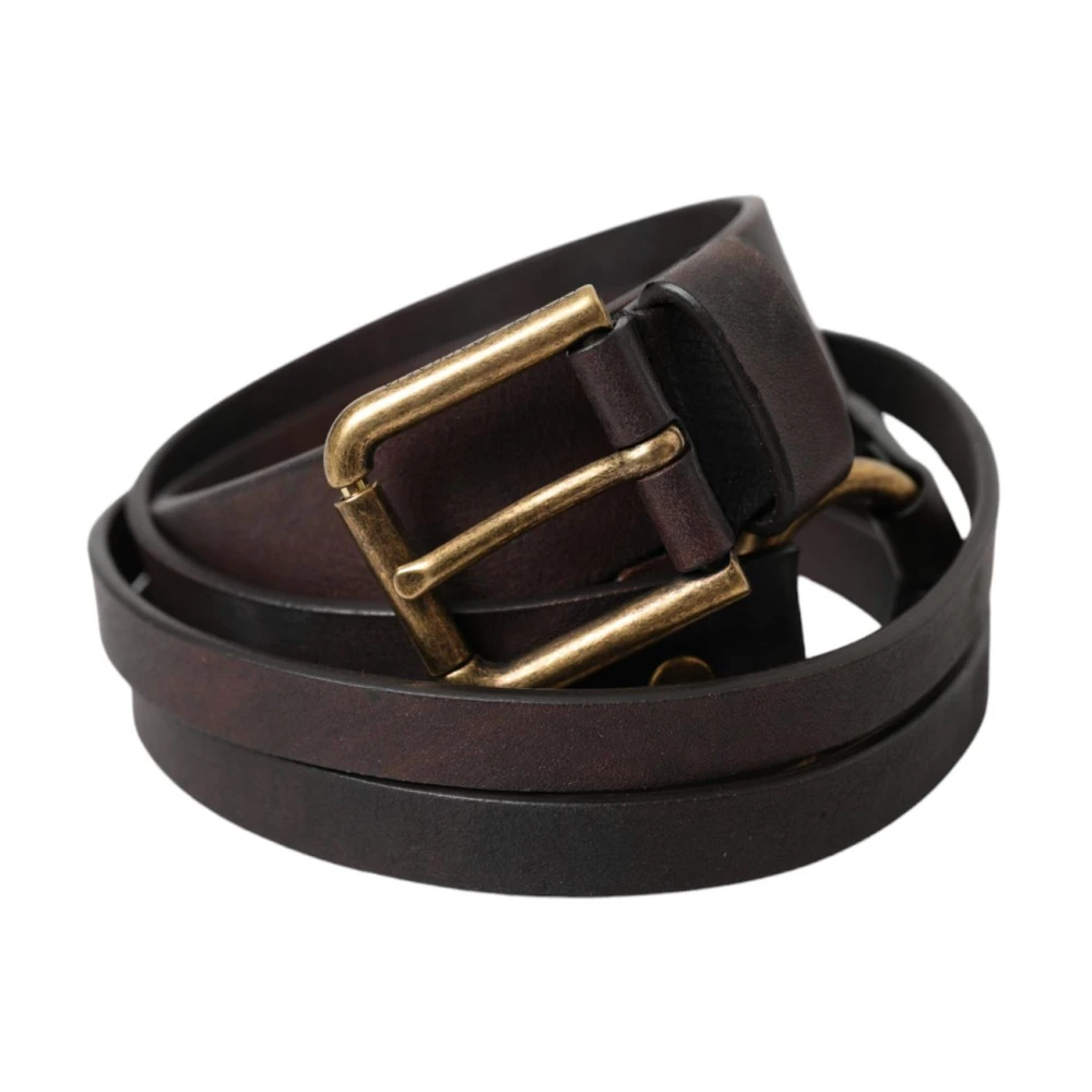 Dolce & Gabbana Donna Marrone - Leather Belt - Accessories - One Size