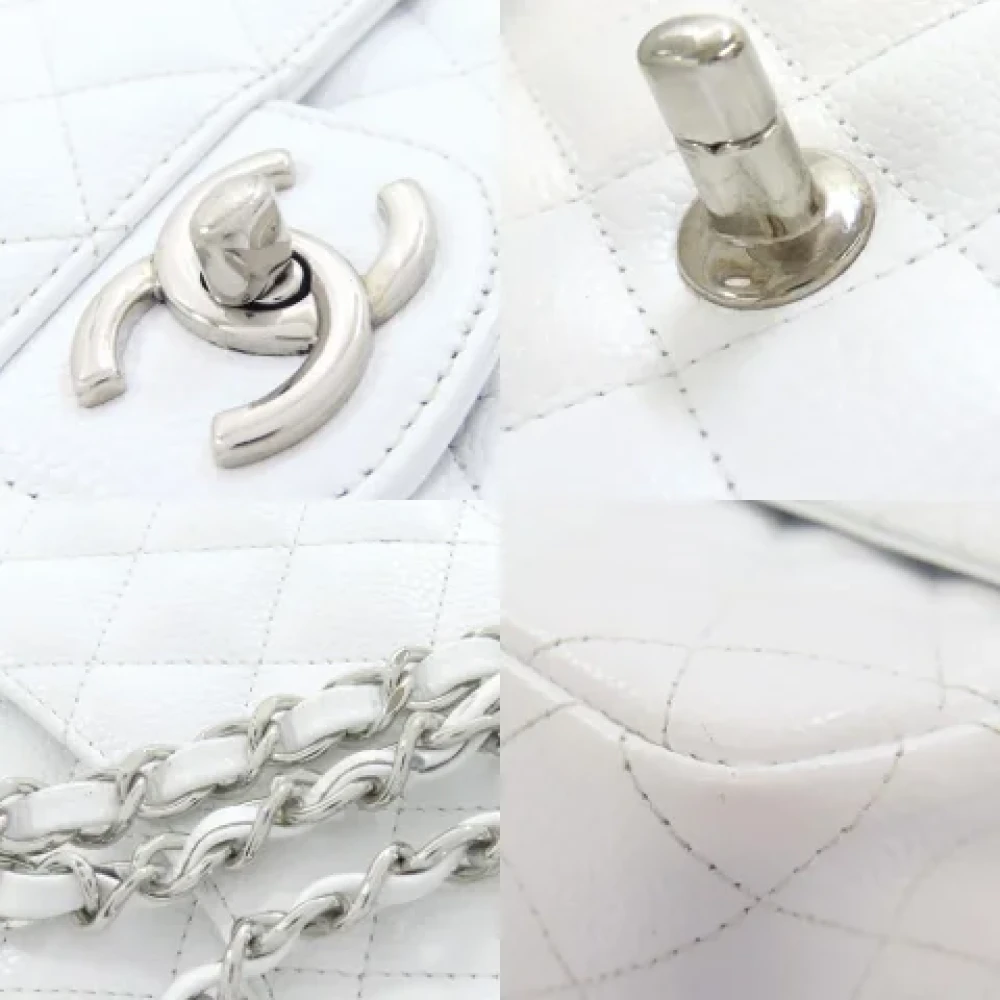 Chanel Vintage Pre-owned Leather chanel-bags White Dames