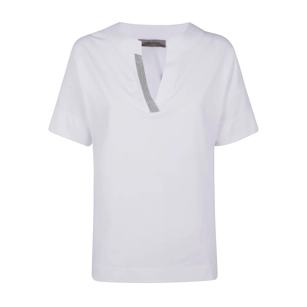 D.Exterior Wit T-shirt en Polo Set White Dames