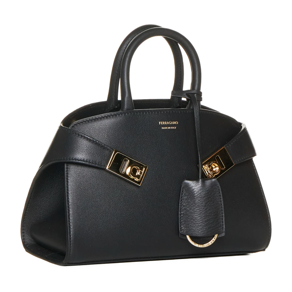 Salvatore Ferragamo Elegante Leren Schoenen Black Dames