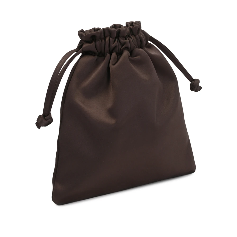 Kazar Donkerbruine tas met satijnen afwerking Brown Dames