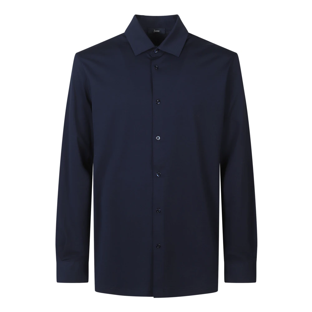 Herno Hombre Camisa De Algodón Superfine Elástico