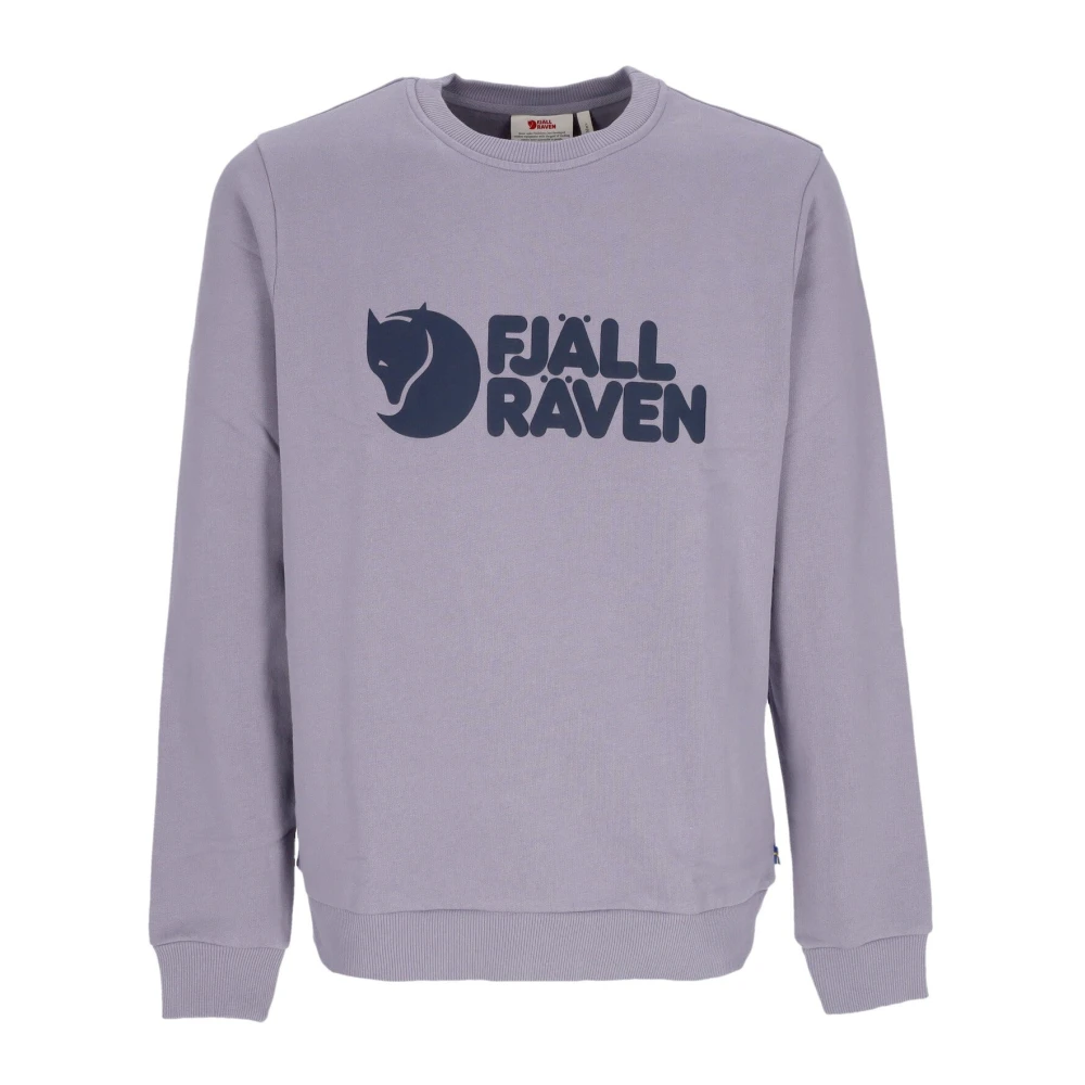 Fjällräven Logo Crewneck Sweatshirt Flint Grey Gray, Herr