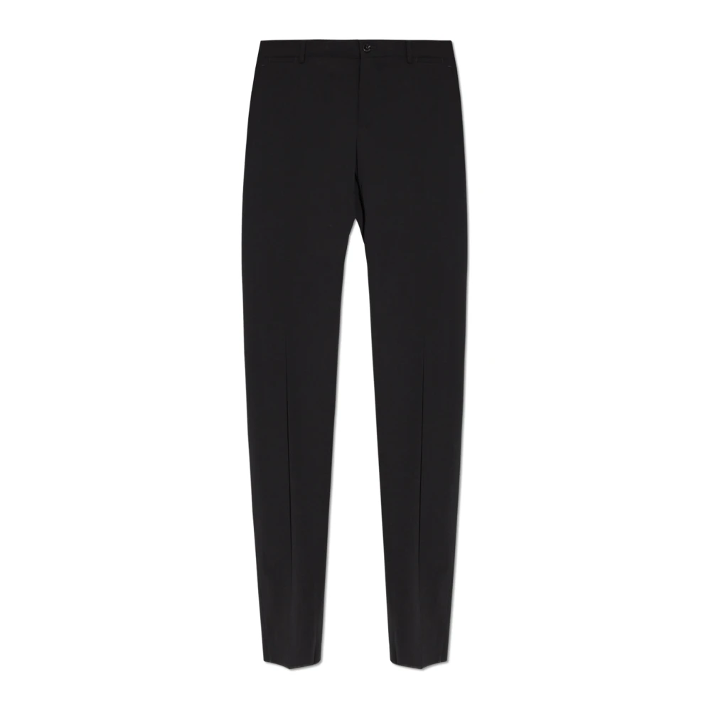 Dolce & Gabbana Zwarte Slim Fit Broek Black Heren