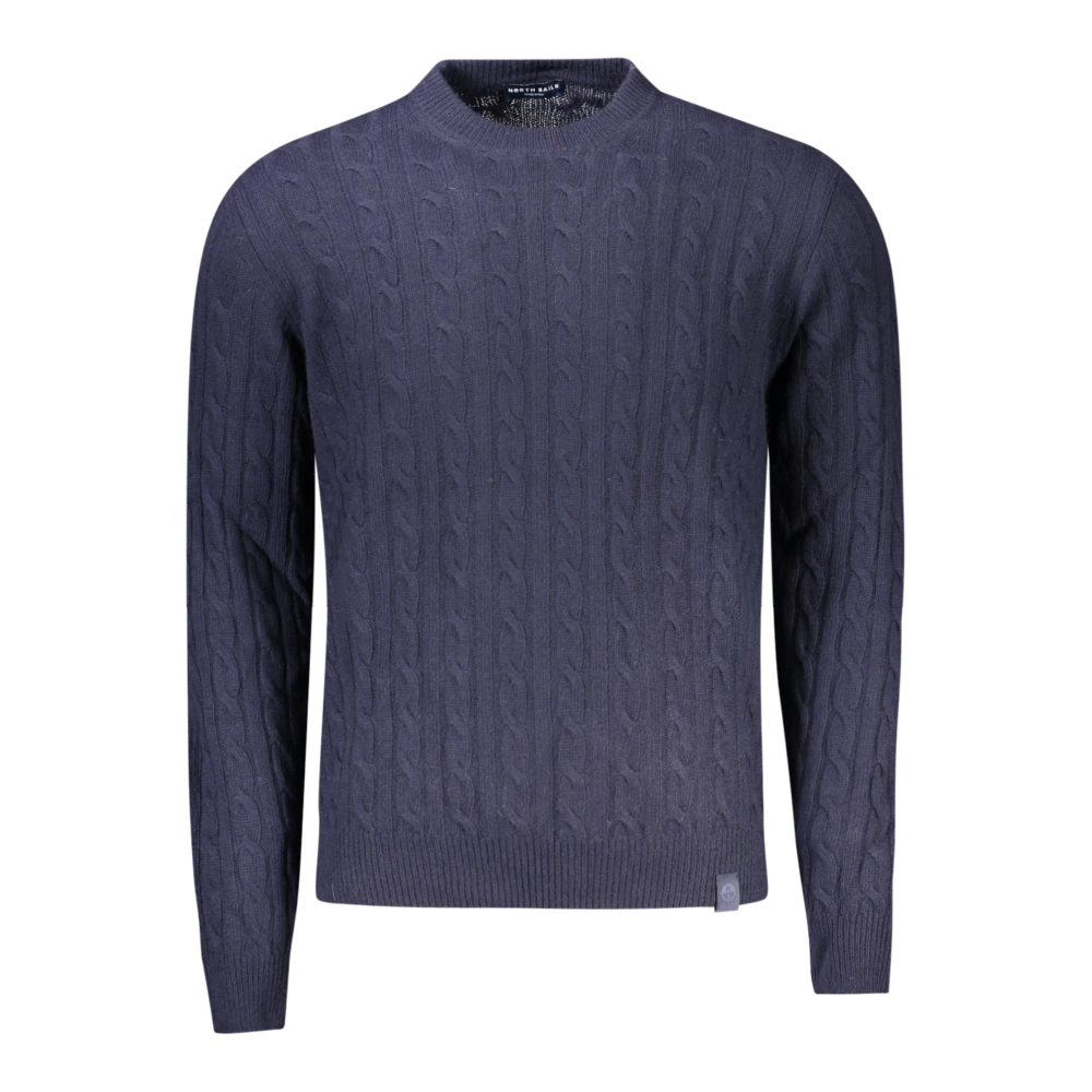 North Sails , Round-Neck Knitwear, Male, Blue, Xl, Long Sleeve Jumper