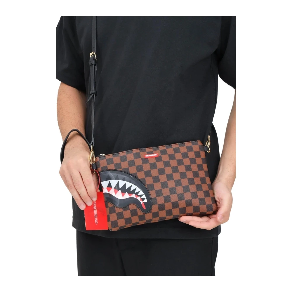 Sprayground Sportieve heuptas voor mannen Brown Heren