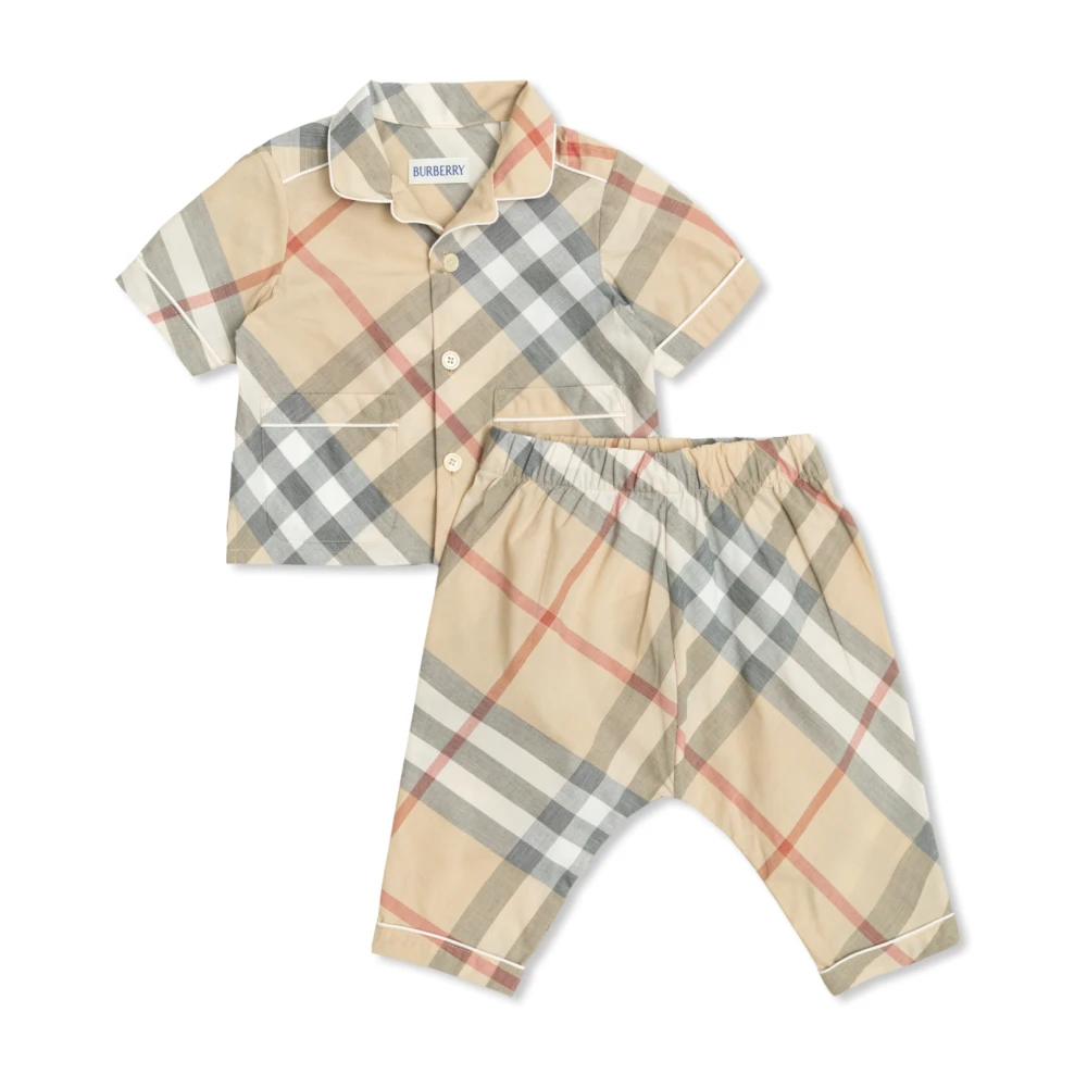 Burberry Set: Skjorta och Byxor Beige, Unisex