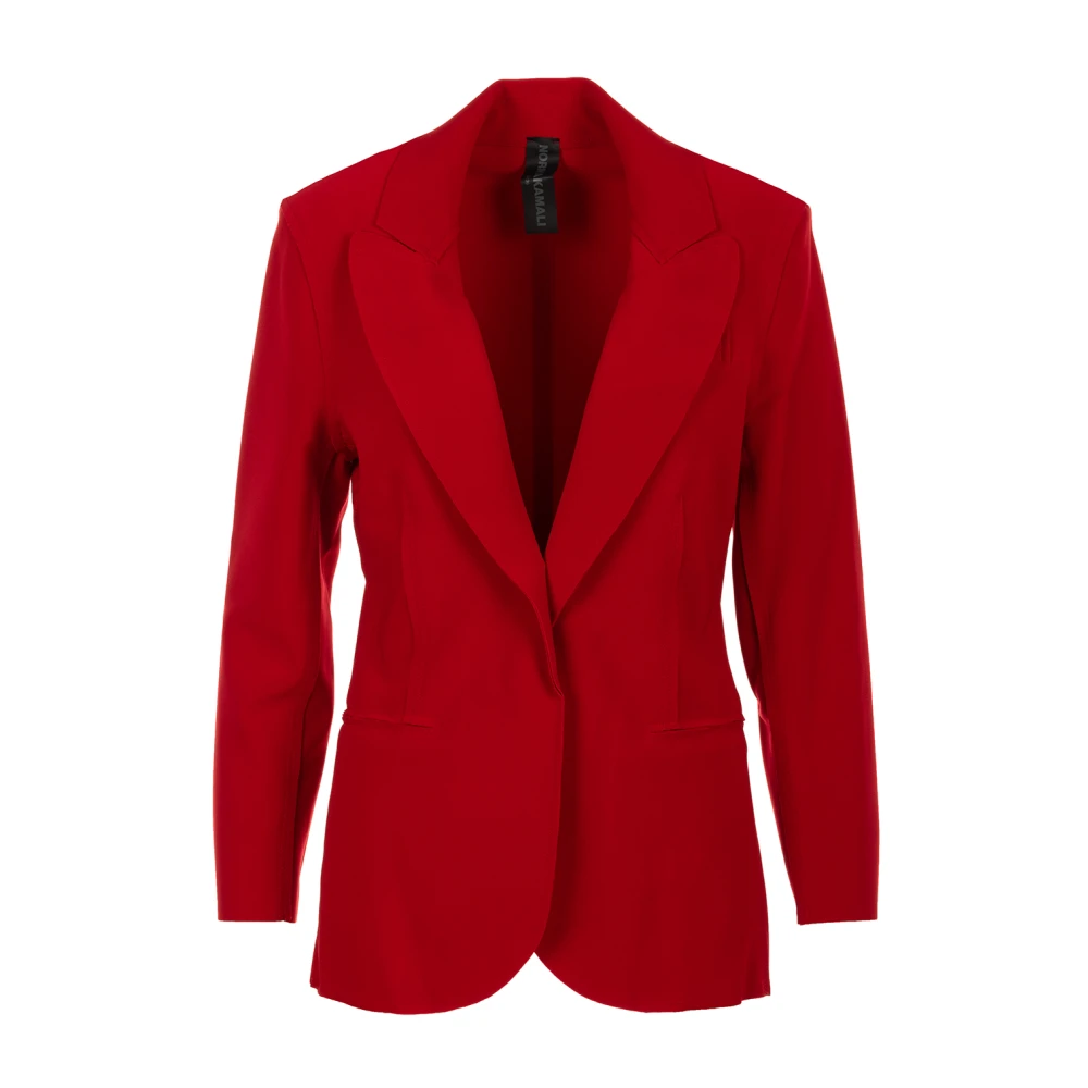 Norma Kamali Rode single-breasted jas Red Dames