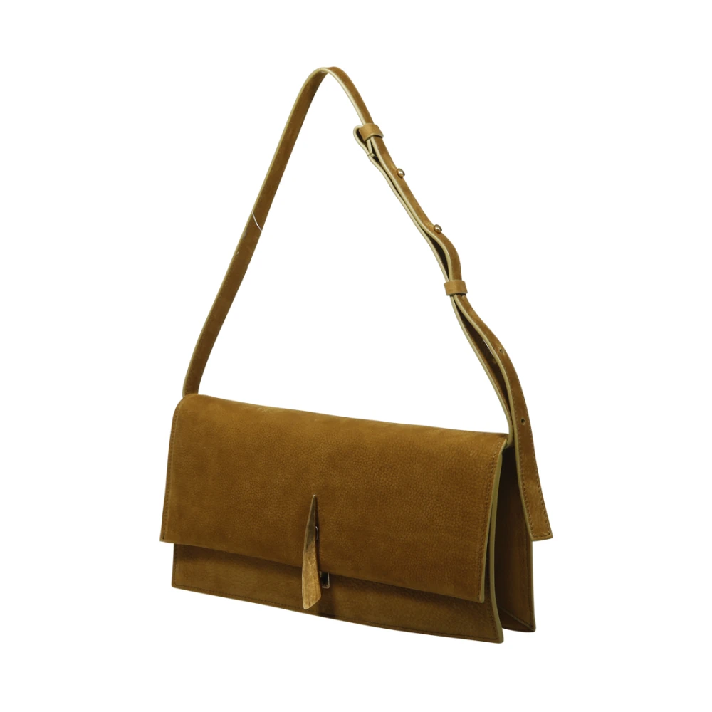 Benedetta Bruzziches Amber Light Green Schoudertas Brown Dames