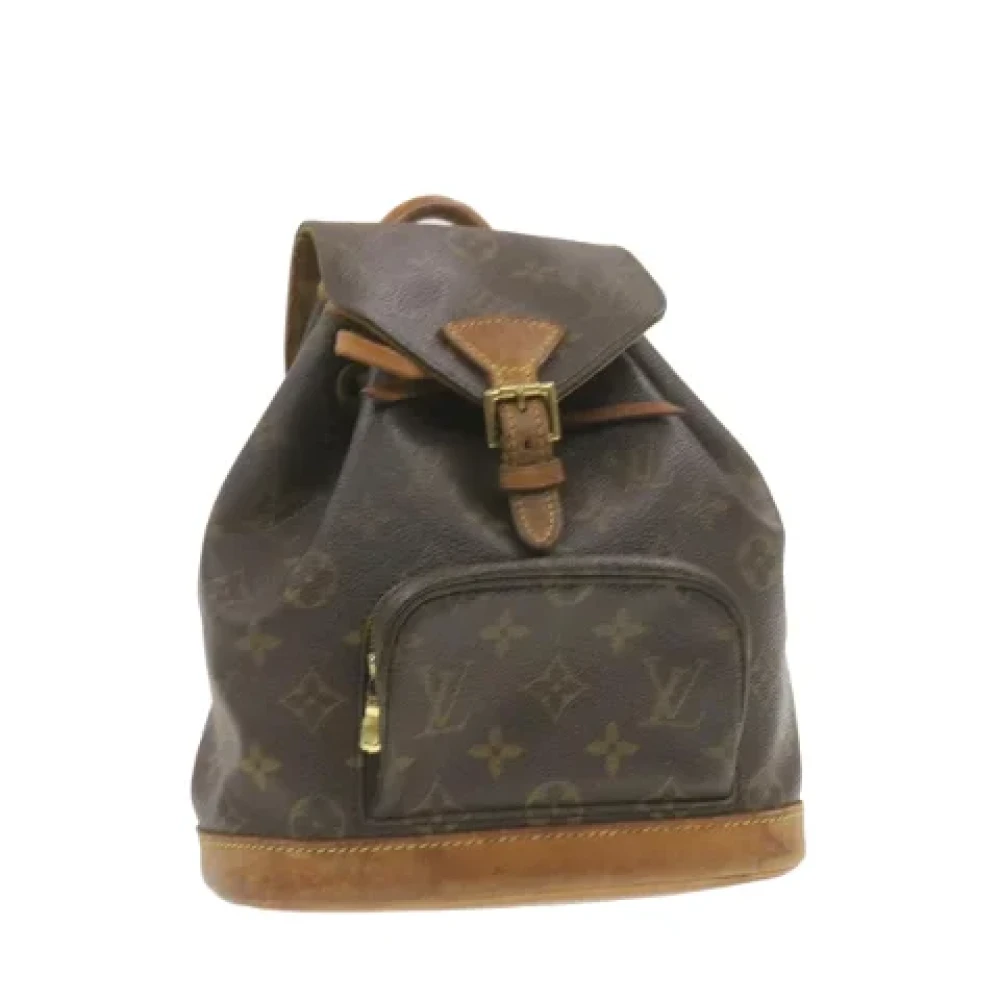 Louis Vuitton Vintage Pre-owned Canvas backpacks Brown Dames