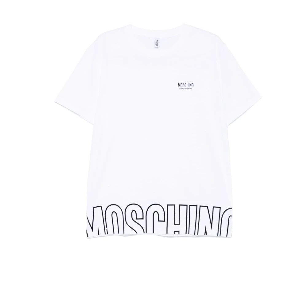 Moschino Wit T-shirt en Polo White Heren
