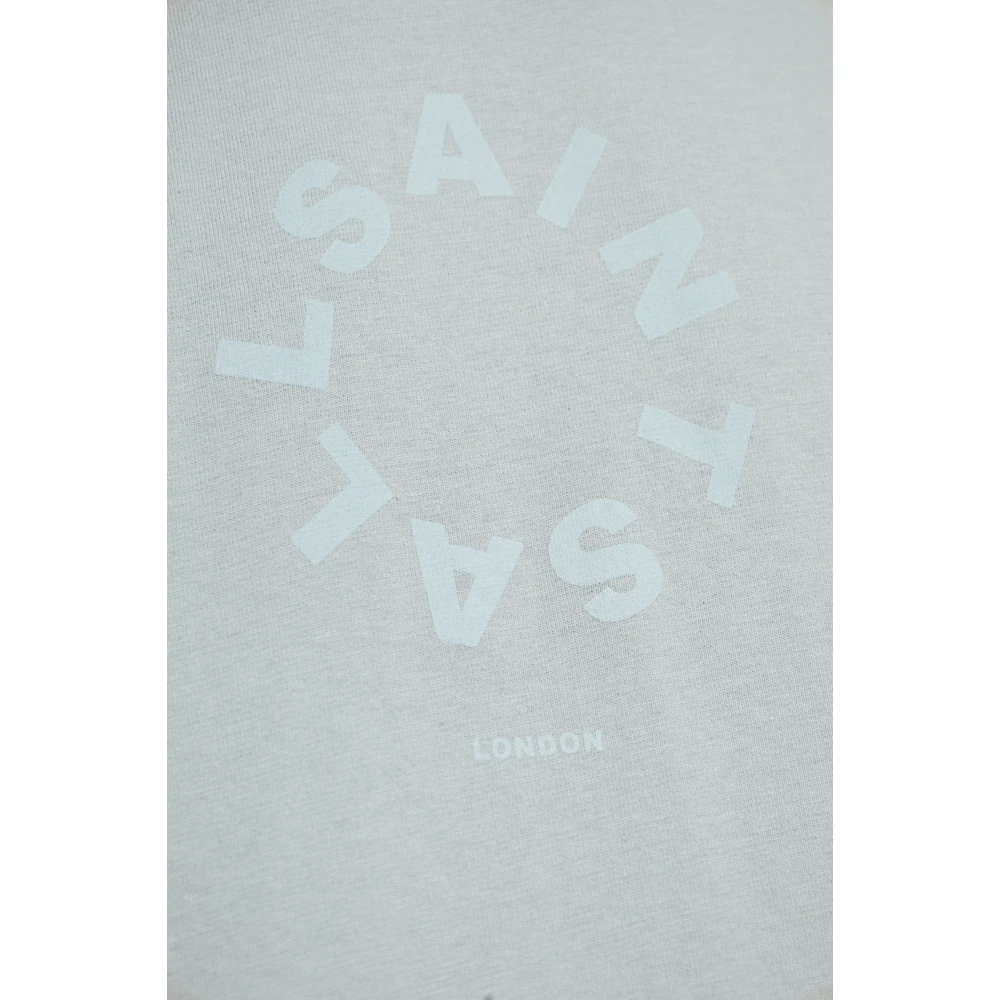 AllSaints Tierra Oversize T-shirt Blue Heren