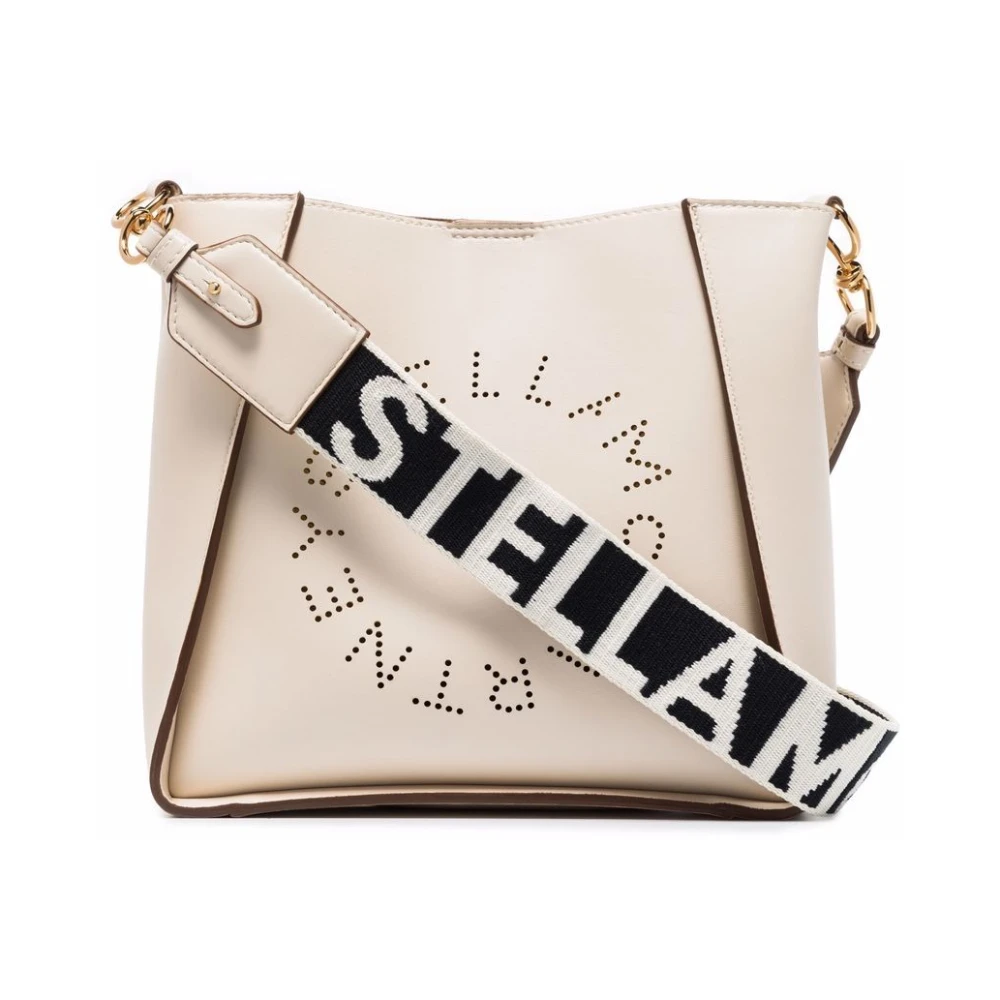 Stella McCartney Ren Vit Mini Crossbody Väska White, Dam