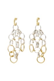 Messing Sido Ohrringe - Silber/Gold