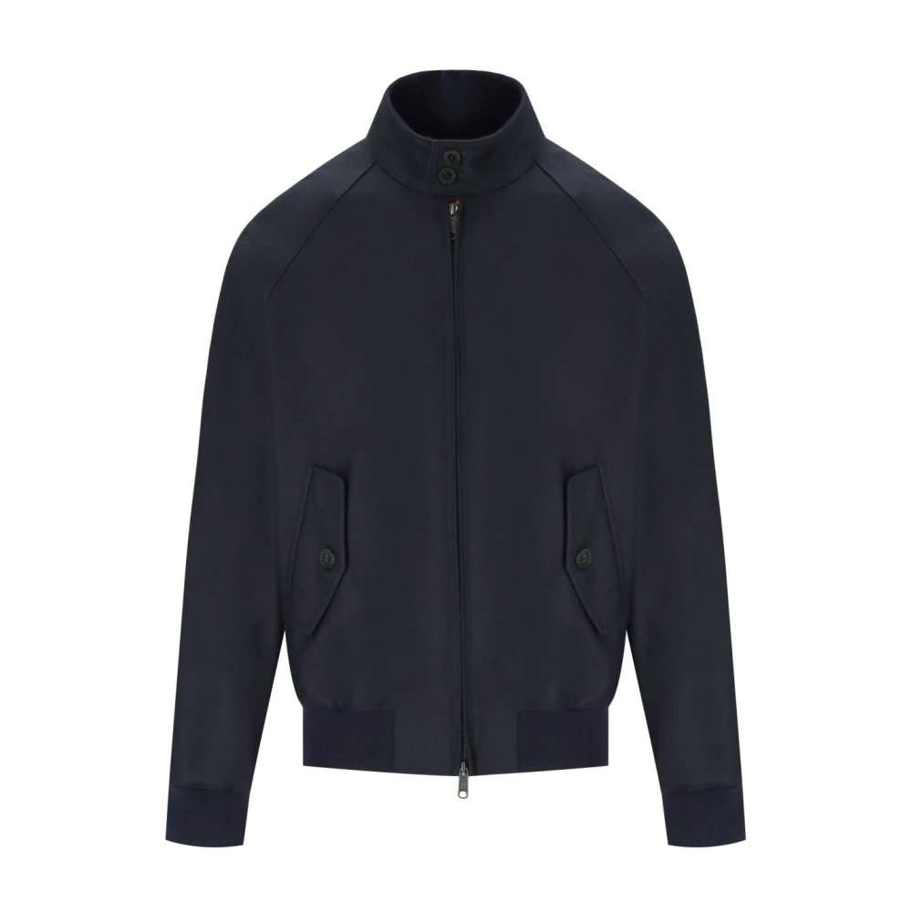 Baracuta Melton Diepblauwe Bomberjack Blue Heren
