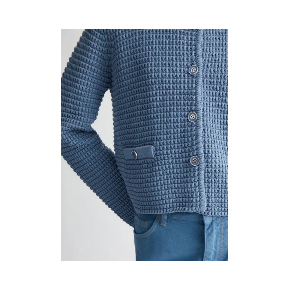 Liu Jo Gebreide Cardigan in Array Stijl Blue Dames