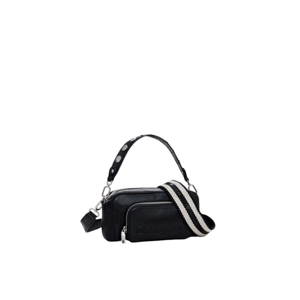 Desigual Dames Schoudertas Synthetisch Leer Black Dames