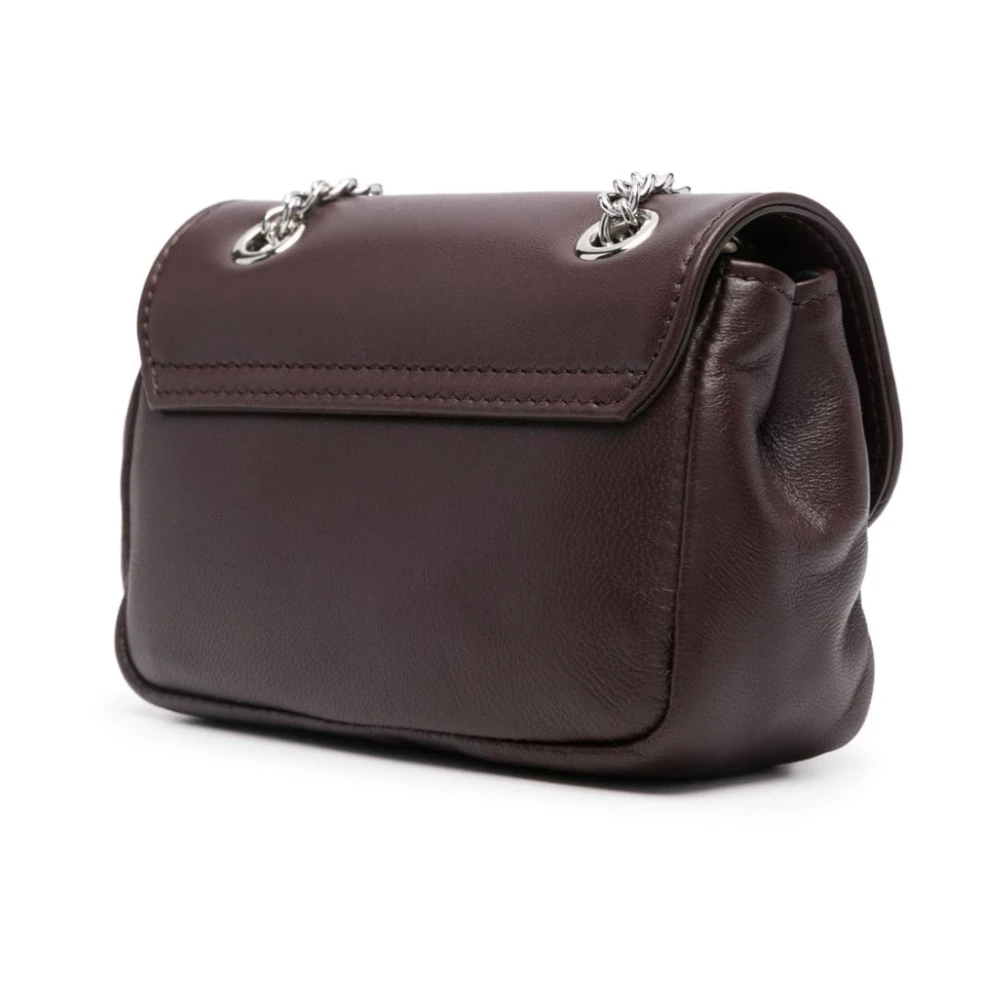 Vivienne Westwood Bruine Schoudertas met Kettingband en Orb Plaque Brown Dames