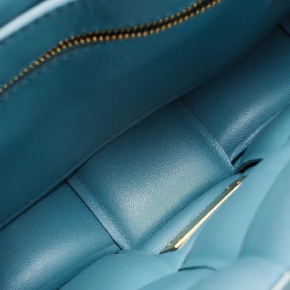 Bottega Veneta Vintage Pre-owned Leather bottega-veneta-bags Blue Dames