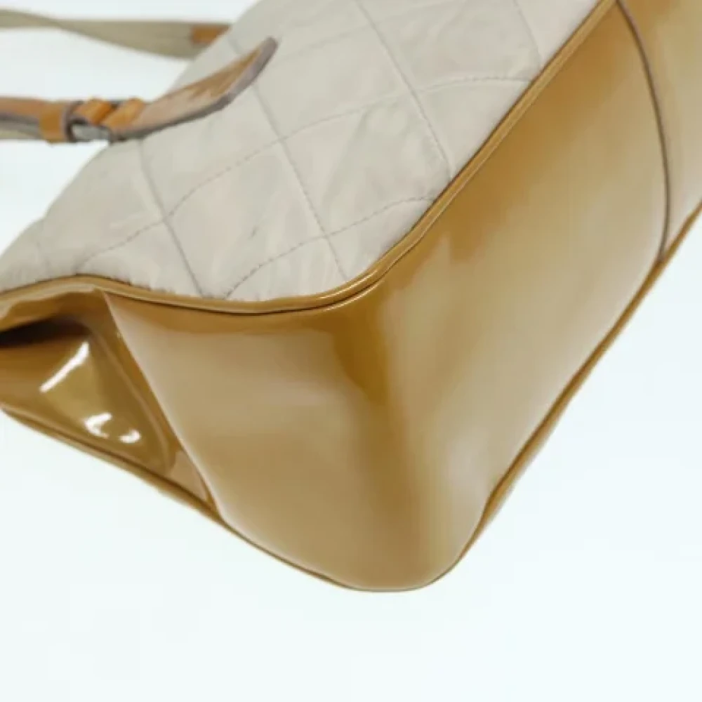 Prada Vintage Pre-owned Fabric prada-bags Beige Dames