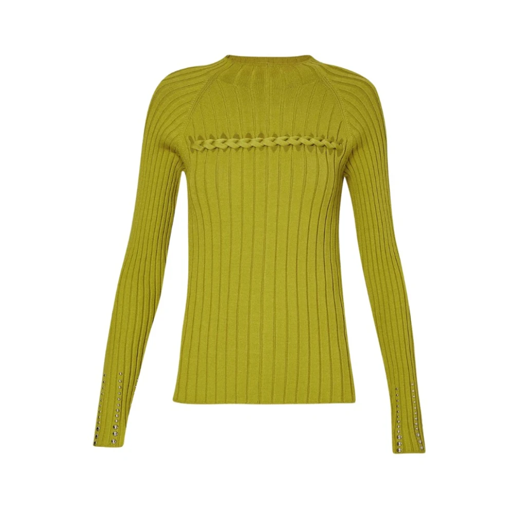 Liu Jo Geribbelde trui Green Dames