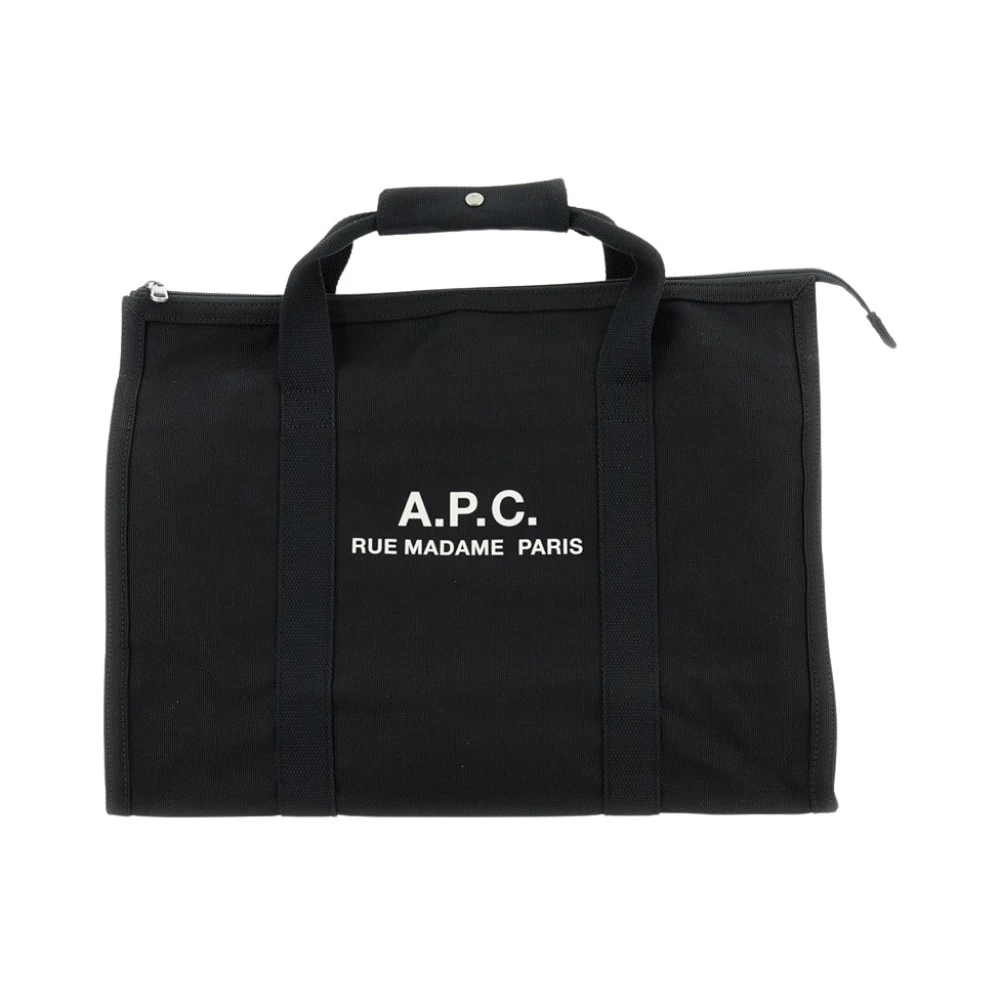 A.p.c. Men's Black Shopping Bags, One Size, Recuperation Tote Bag