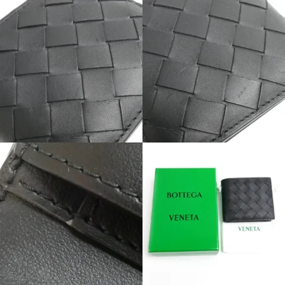 Bottega Veneta Vintage Pre-owned Leather wallets Black Heren