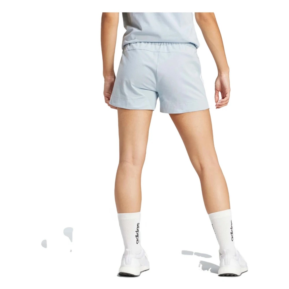 Adidas Essentials Slim 3 Bandas Shorts Blue Dames