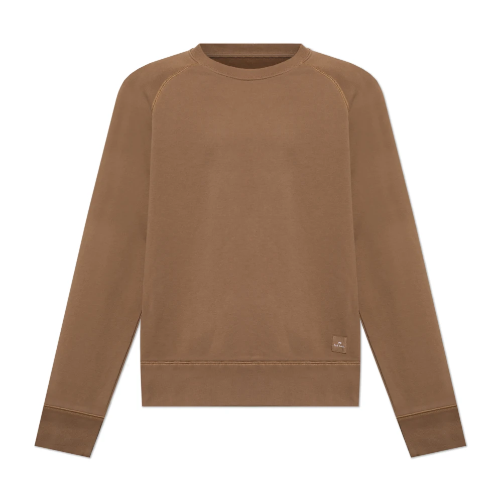 PS By Paul Smith Sweatshirt met logopatch Brown Heren