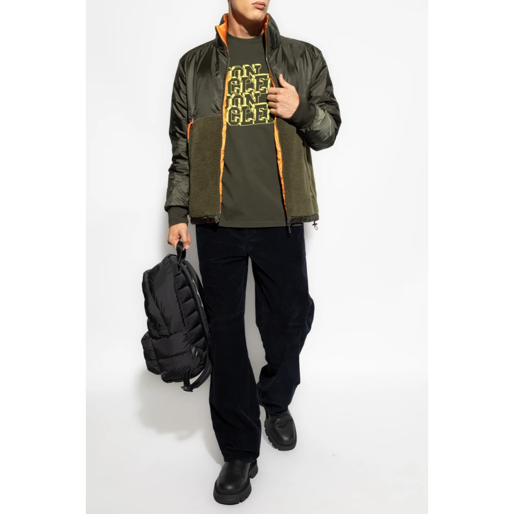 Moncler T-shirt met logo Green Heren