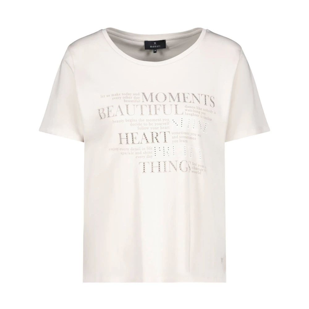 Monari Casual T-shirt 409081 Beige Dames