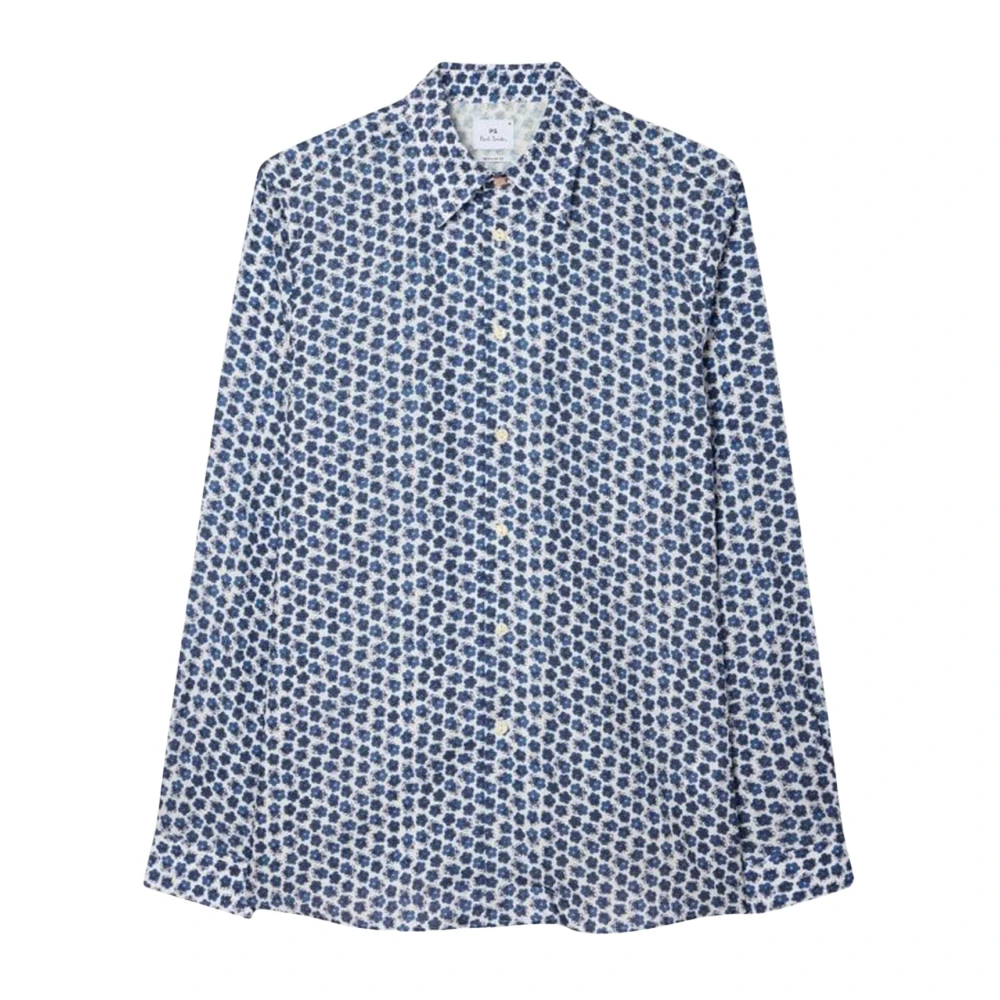 Paul Smith , Casual Shirts, Male, Multicolor, 2XL, Regular-Fit Cotton Floral Print Shirt
