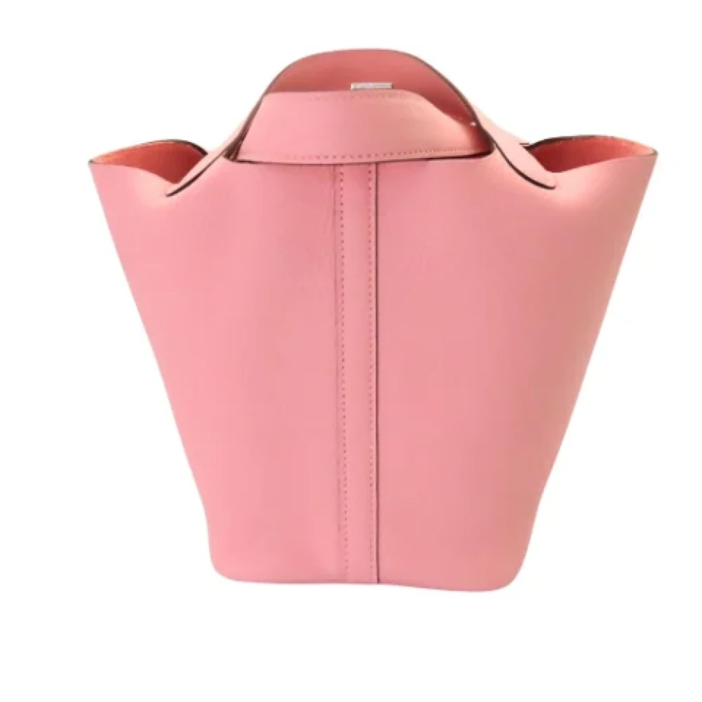 Hermès Vintage Pre-owned Leather handbags Pink Dames