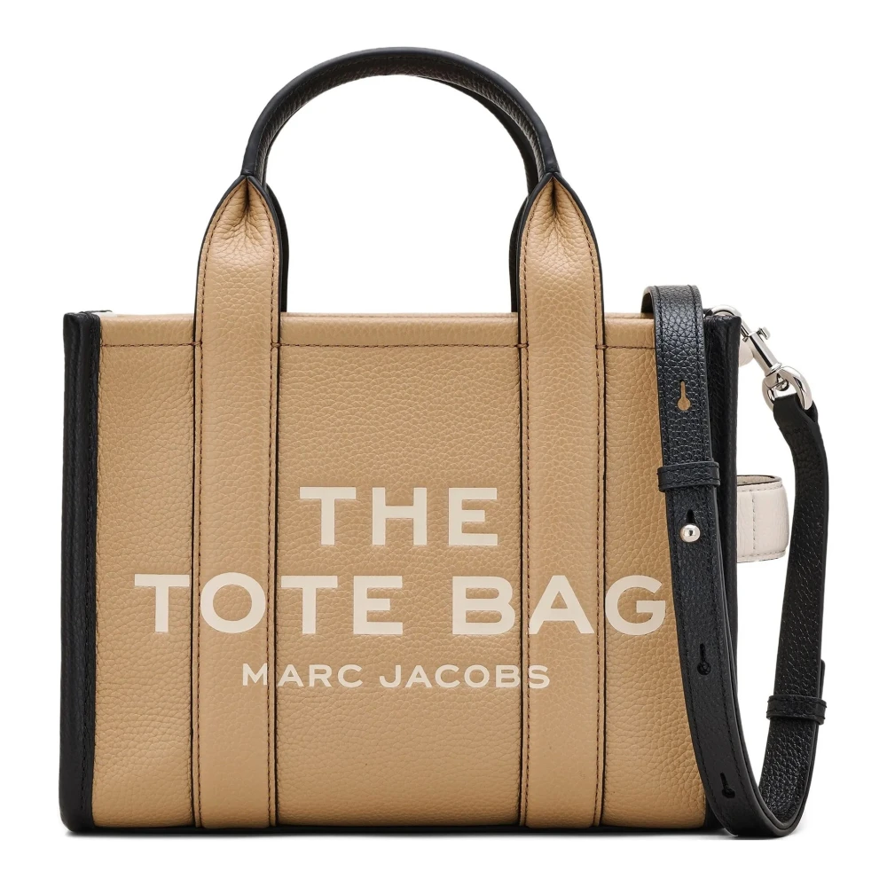 Marc Jacobs Women's Brown Shopping Bags, One Size, Colorblock Small Tote Bag