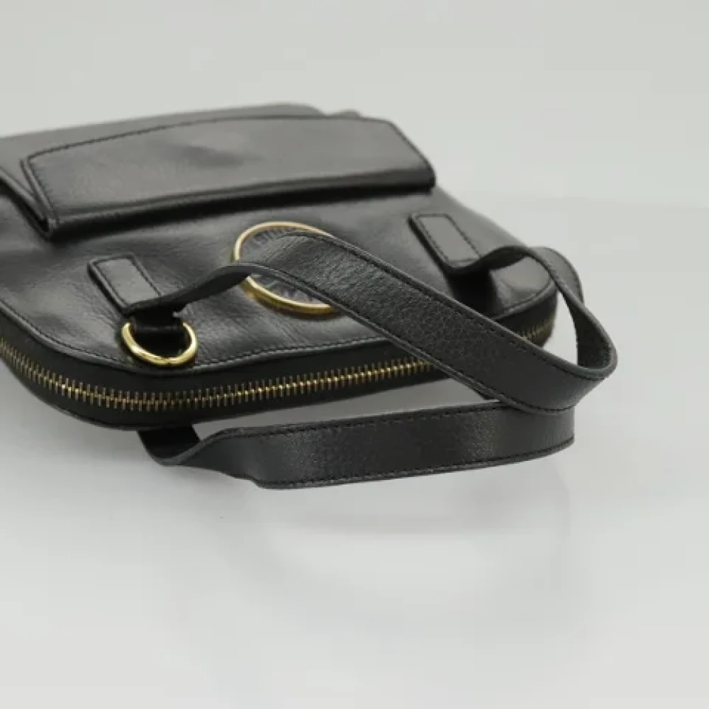 Celine Vintage Pre-owned Leather handbags Black Dames