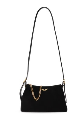 Suede Bag With Logo