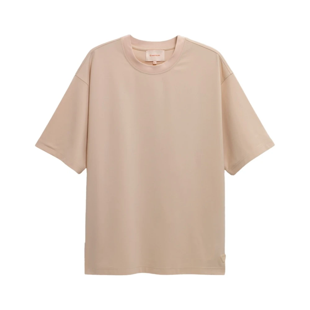 Gertrude Beige Oversized T-Shirt met Korte Mouwen Beige Heren