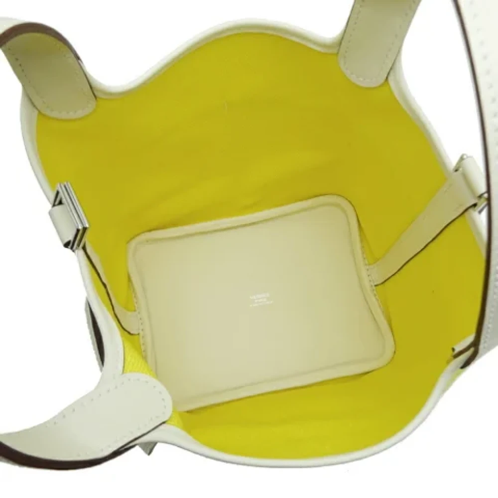 Hermès Vintage Pre-owned Leather handbags Yellow Dames
