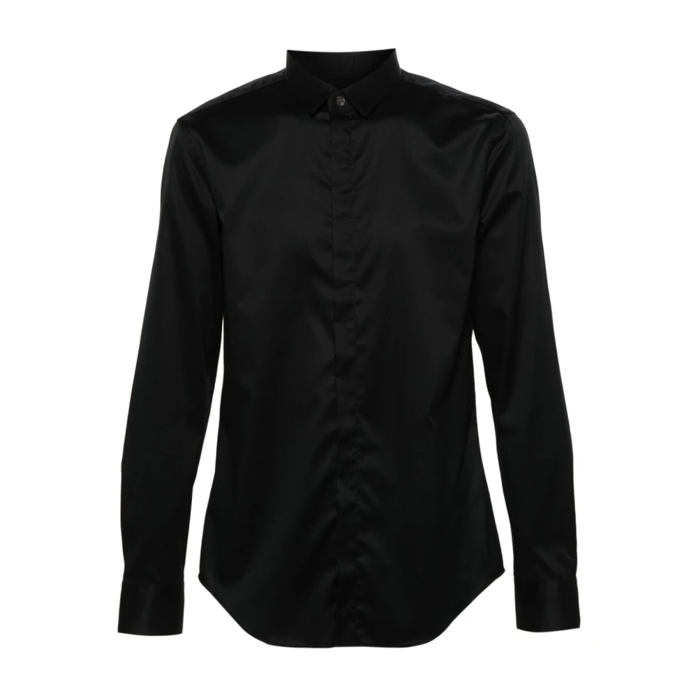 Emporio Armani Casual Shirts Black Heren