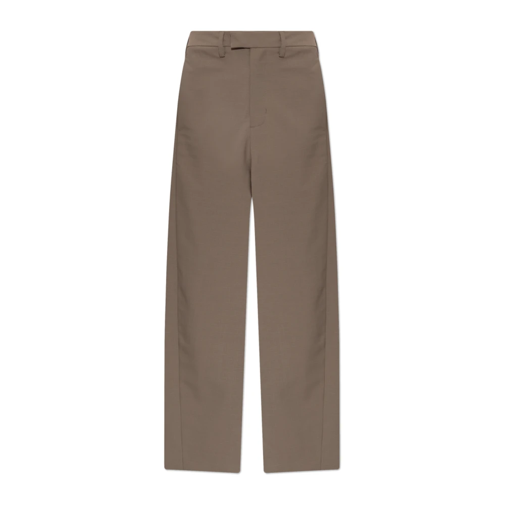 Entire Studios Unisex Beige Broeken Xs, Losvallende Broek