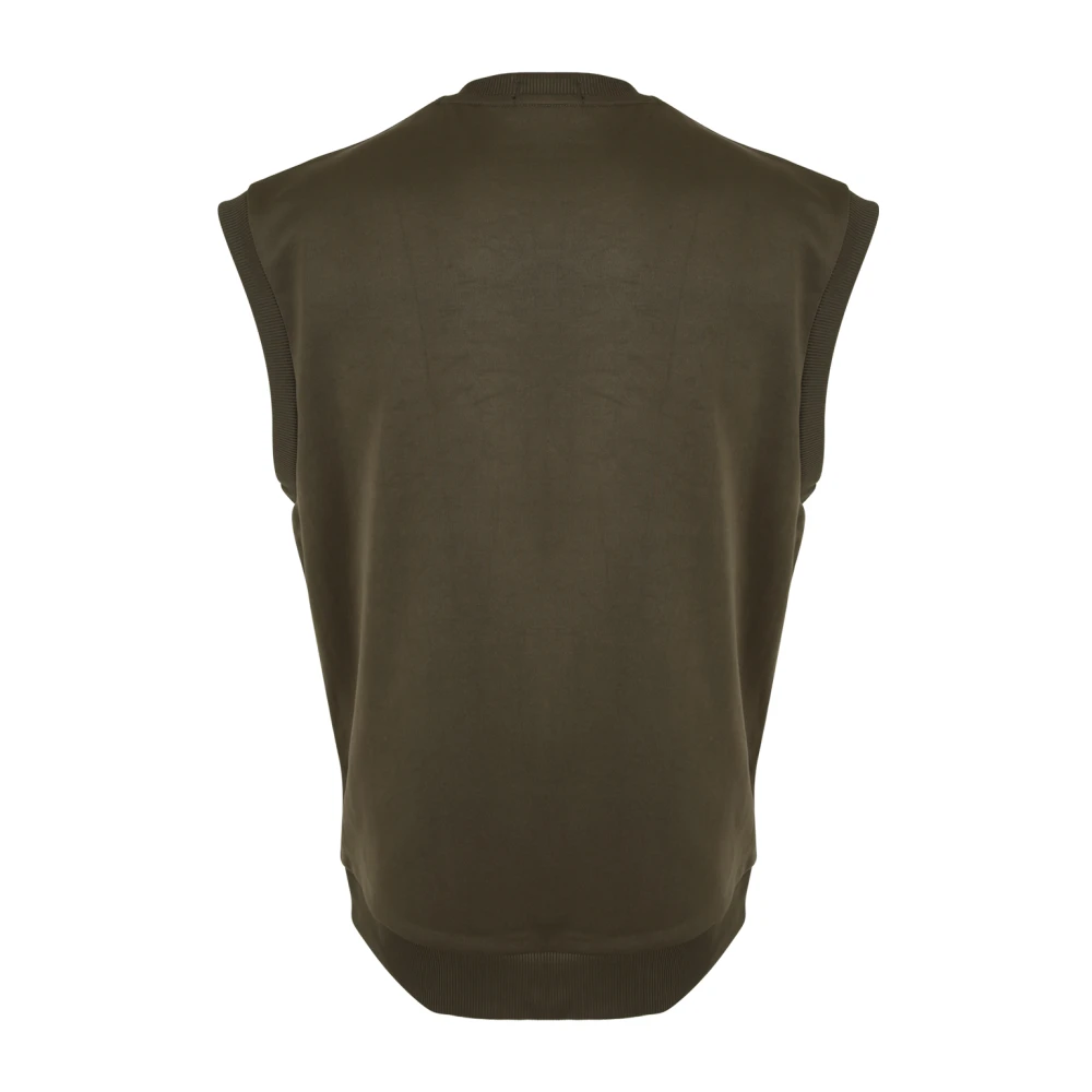 Fred Perry Groene Tricot Tank Top Green Heren
